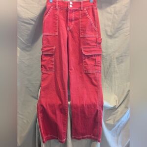 Rue21 Vibrant Red Cargo Pants